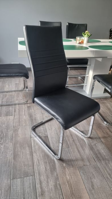 Krzesła krzesło do jadalni kuchni tapicerowane ekoskóra