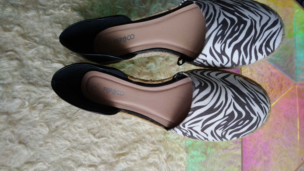 Baleriny z motywem zebry