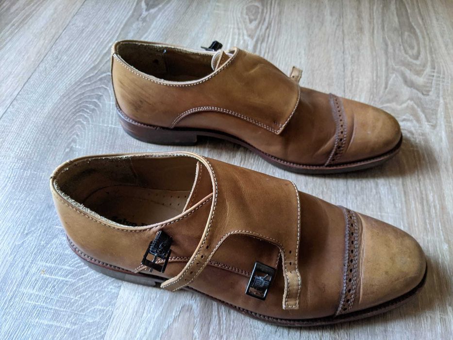 Buty męskie Salvo Barone roz. 43 naturalna skóra hand made jakość