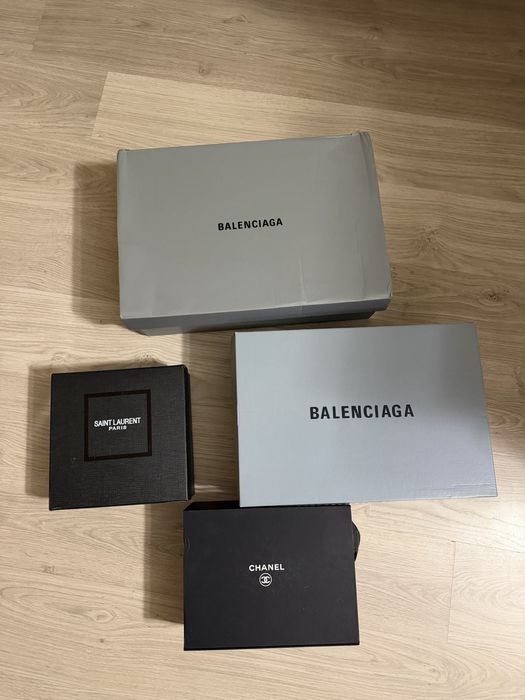 Брендові коробки balenciaga chanel saint lauren