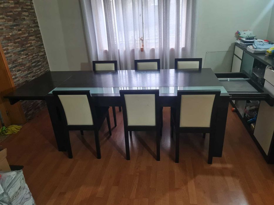 Mesa de jantar  extensível 2.00m/3.00m