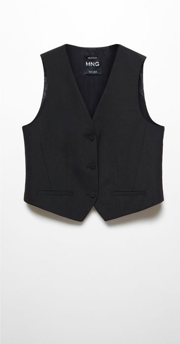 Garniturowa kamizelka z wełny