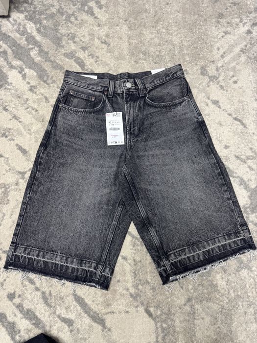 Джинсові шорти фларед зара flared zara