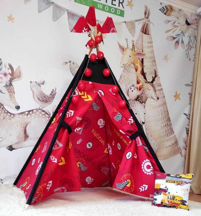 Вігвам дитячий Vroom-vroom (без матрацика)