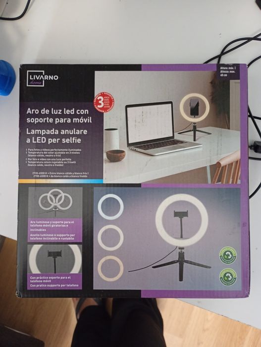 Suporte de Luz para Gravações em Led - Selfies