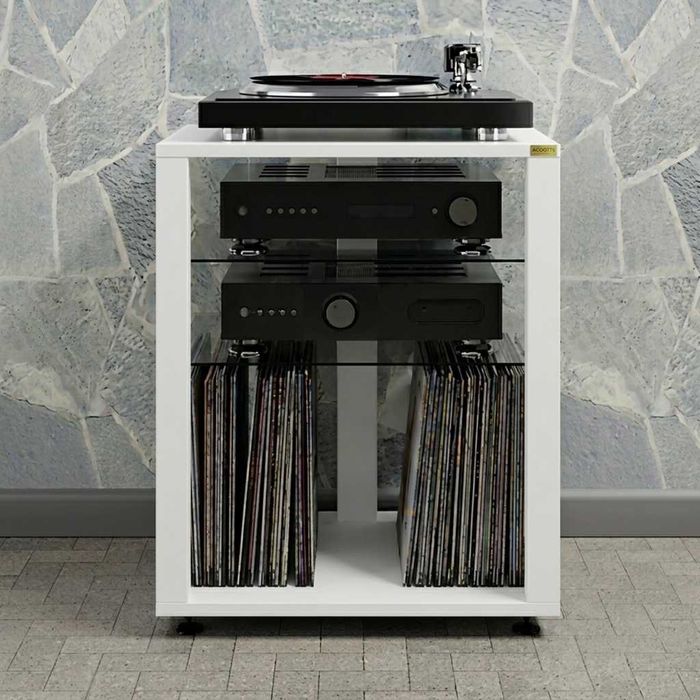 Stolik pod wzmacniacz hi-fi szafka audio na płyty winylowe