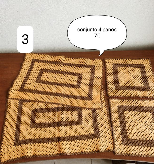 Bem elaborados Panos em renda croché