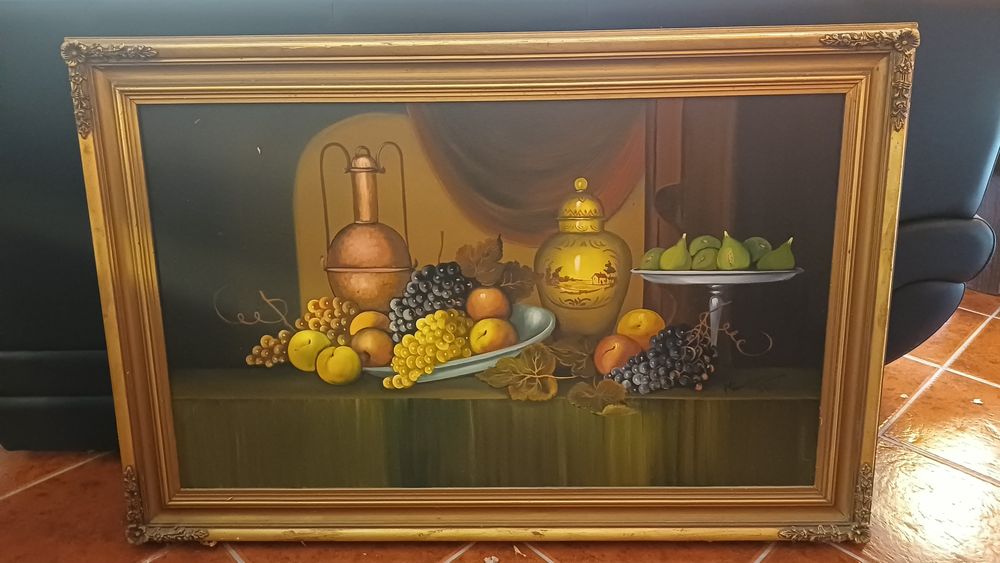 Quadros antigos pintados à mão