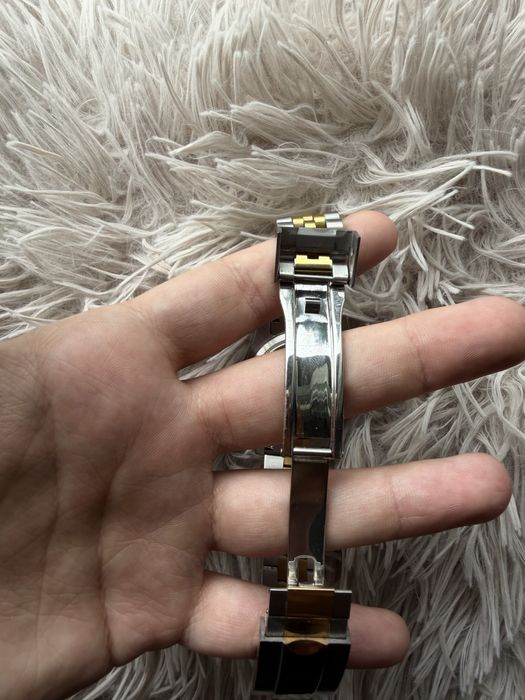 Seiko Automat 36 mm 2 Tone Czarna Tarcza Jubilee
