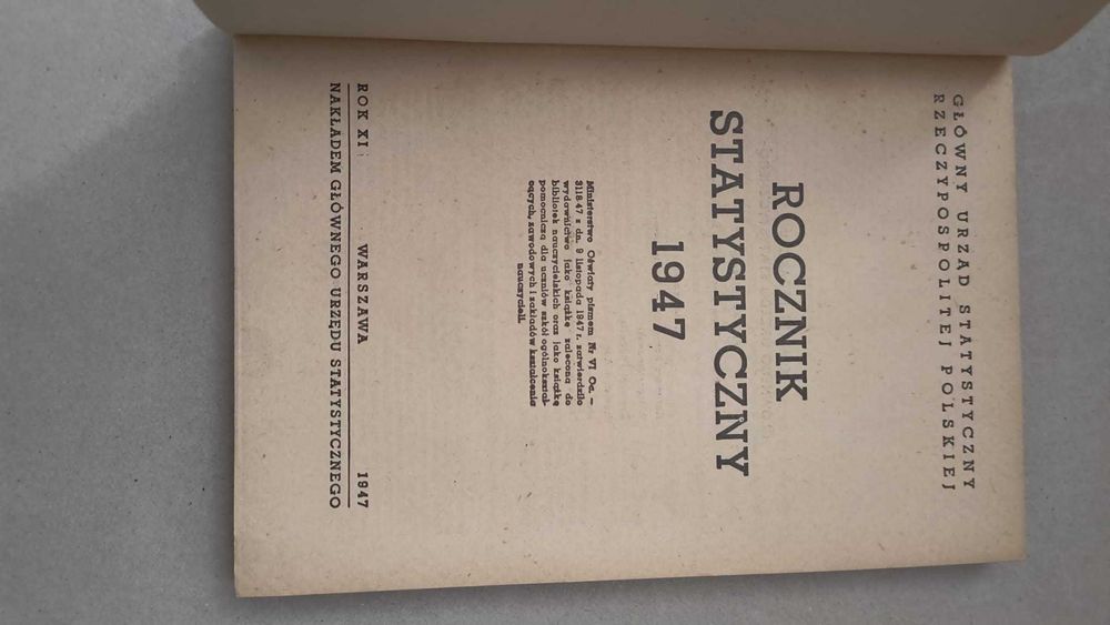Rocznik statystyczny 1947