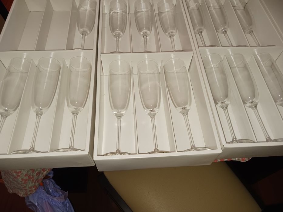 16 flutes cristals J G  durand novos