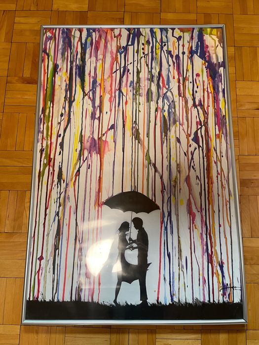 Bardzo ładny plakat w antyramie 90x60