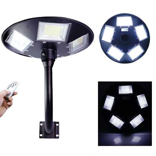 Lampa Solarna Uliczna Ogrodowa LED UFO Czujnik Ruchu+Pilot + Mocowanie