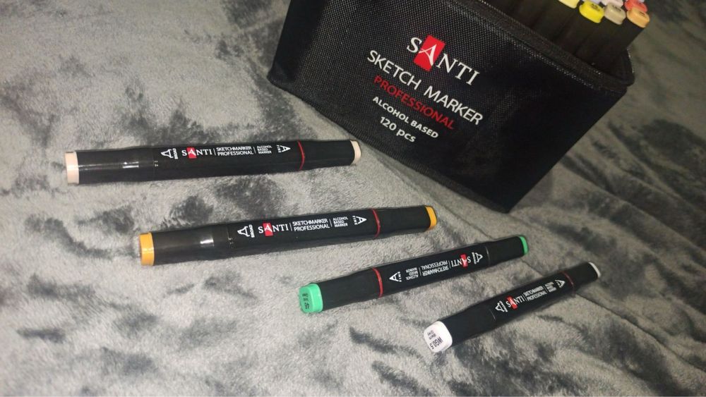 Набір спиртових маркерів Santi 120 шт
