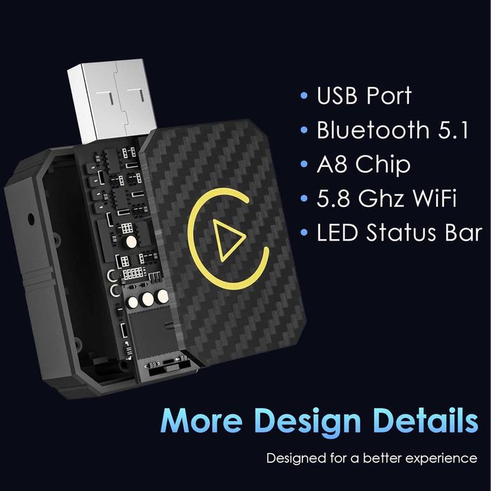 2w1 bezprzewodowy adapter Carplay do Apple iOS Android Auto Smart USB