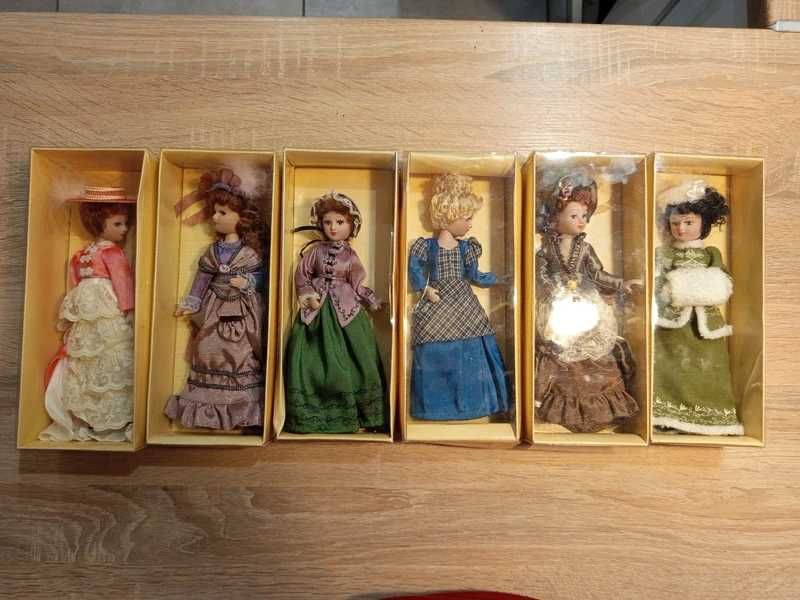 Lalka porcelanowa komplet 6 sztuk lalki