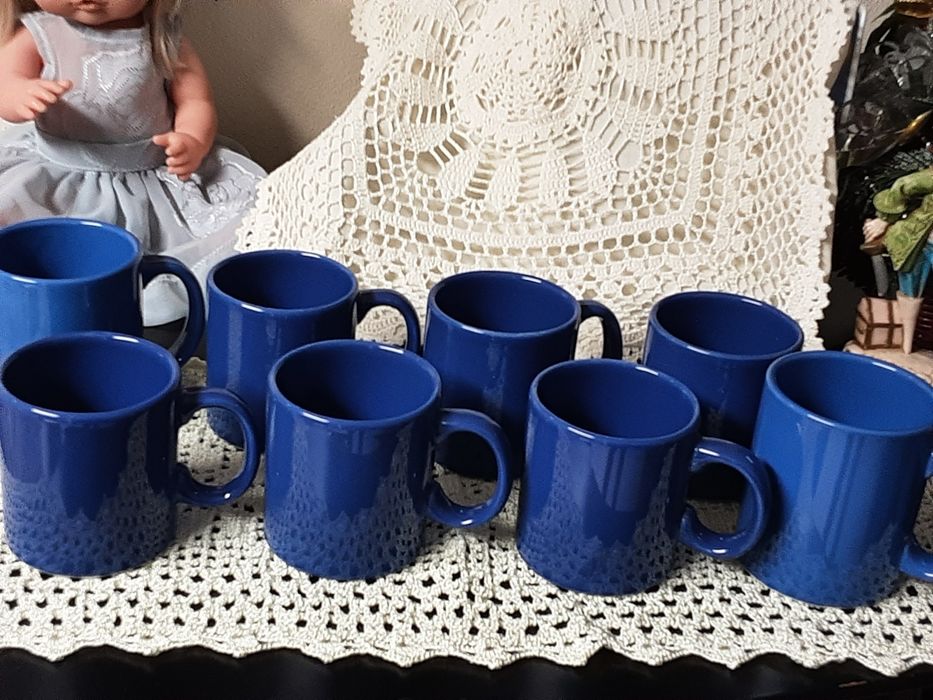 8 Blue Ceramic Mugs436943457617203202