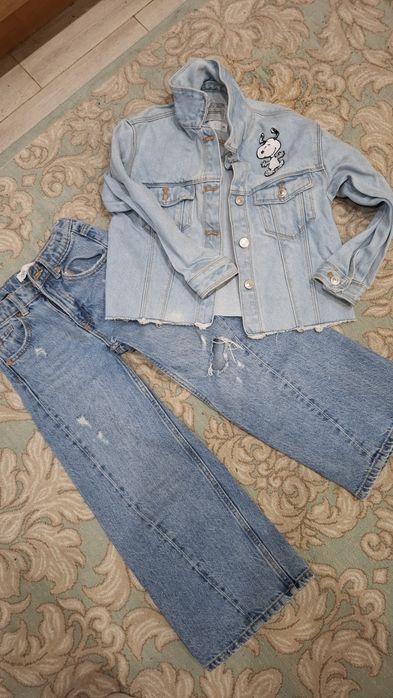 Одежда джинсы куртка zara костюм