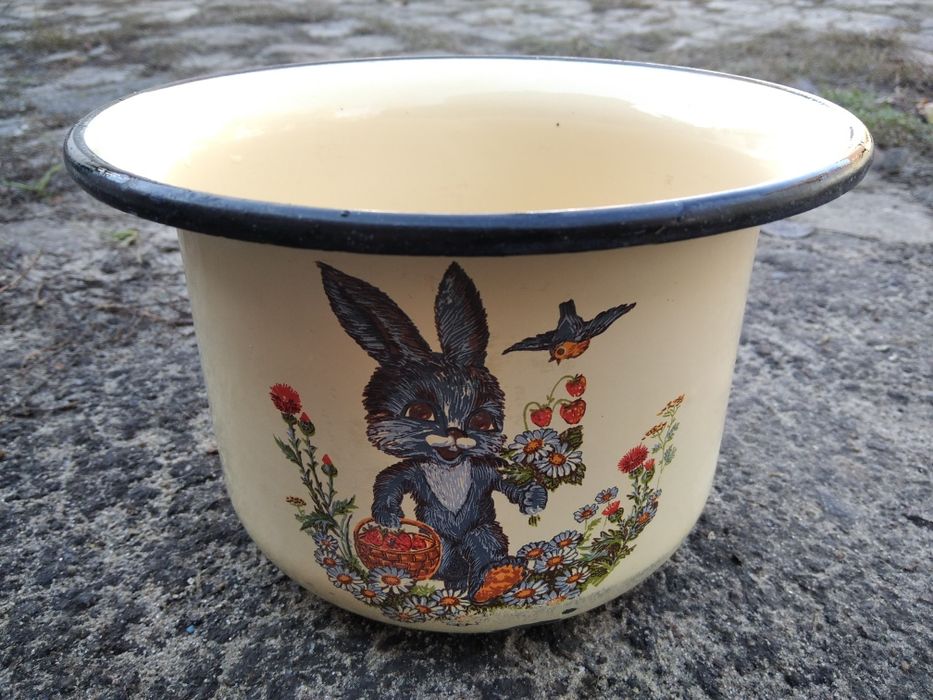 Детский эмалированный советский горшок СССР