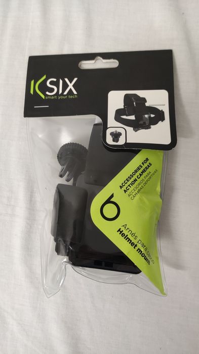 Arnês suporte cabeça e capacete go-pro action cam, novo