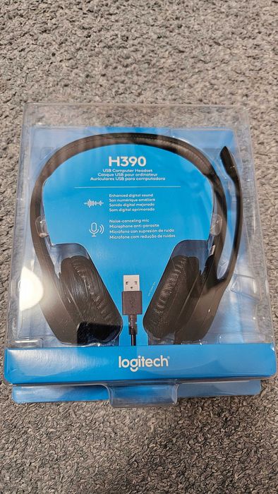 Нова USB-гарнітура Logitech H390 з мікрофоном (для ПК / ноутбука)