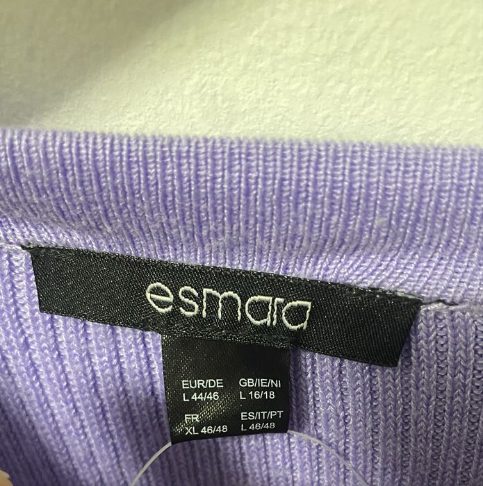 Liliowy, fioletowy, pastelowy sweter sweterek L 44/46  Lidl esmara