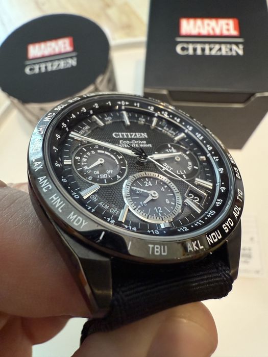Титан Citizen Attesa CC9015-54E GPS Eco-Drive вічник сапфір будильник
