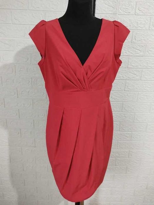 Sukienka wieczorowa czerwona rozmiar xl plus size oversize cena 23 zł