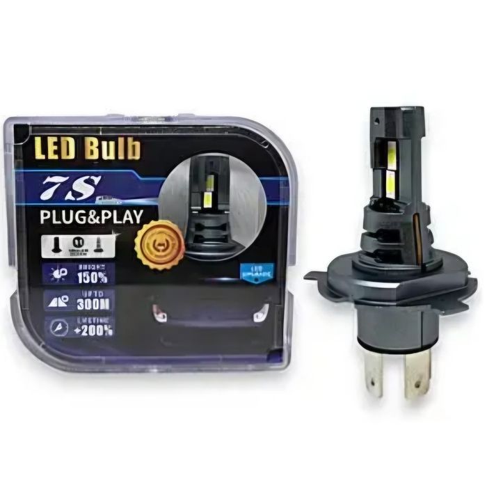 Автомобільні світлодіодні лампи з цоколем H4 60W 15000Lm Led Mini