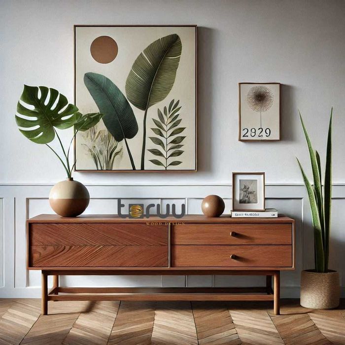 Móvel Tv Estilo Nórdico Nogueira e/ou Carvalho