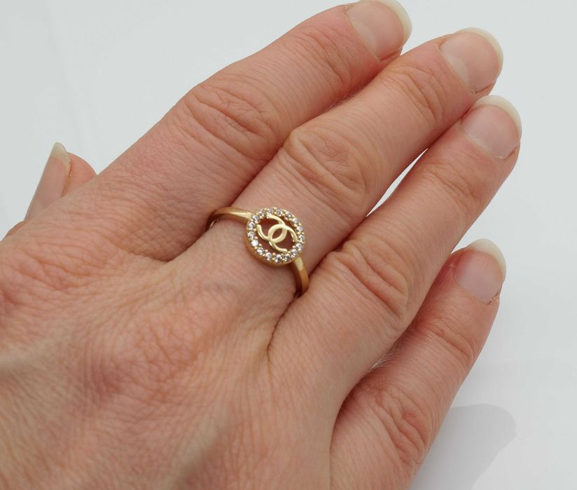 Złoty pierścionek CHANEL- 14karat