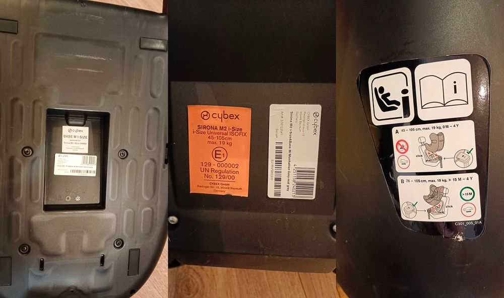 Fotelik samoch. 0-15kg | Cybex Sirona M2 i-Size szary (z bazą) TANIO