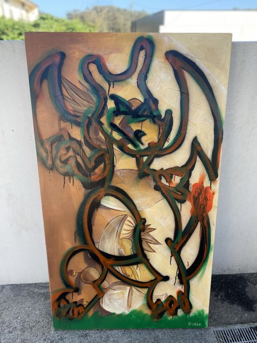 Quadro pintado a oleo