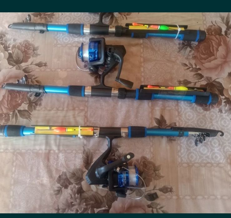 Спининг удочка с полной оснасткой для ловлі риби