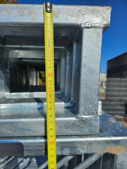 konstrukcja ocynkowana kratownica bindra jeden spad dach garaż 8,4m