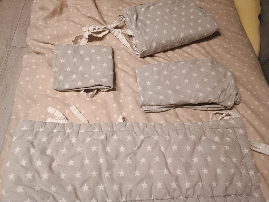 Zestaw ochraniacz plus pościel do łóżeczka