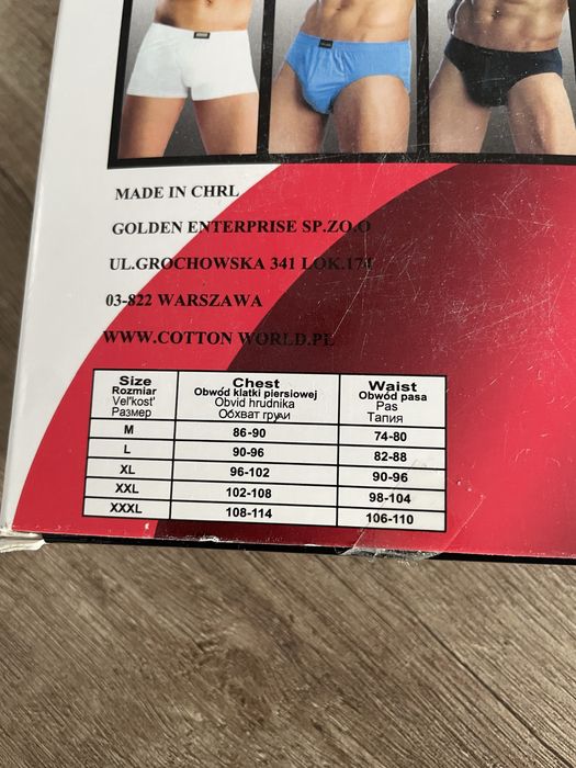 Męskie majtki slipy r.XL