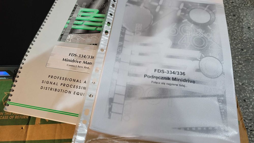 System zarządzania głośnikami BSS FDS-334 MiniDrive crossover