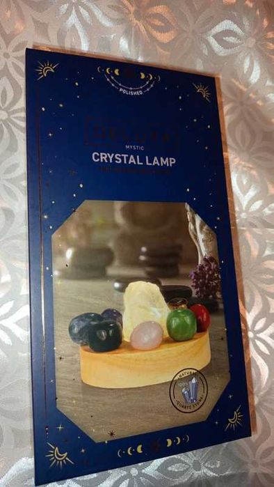 Lampka z kamieniami