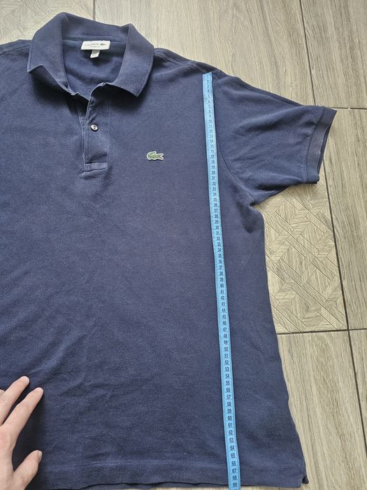 Чоловіча футболка-поло Lacoste Classic Fit — Темно-синя/  XL /Оригінал