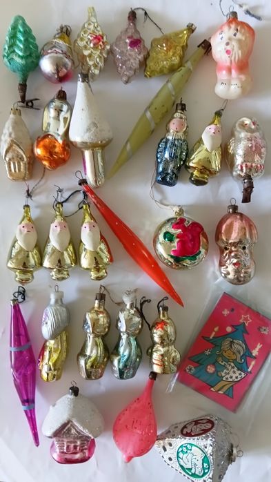 Елочние  игрушки ссср веретенки сосульки