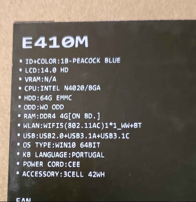 ASUS E410M – Barato e bastante Funcional