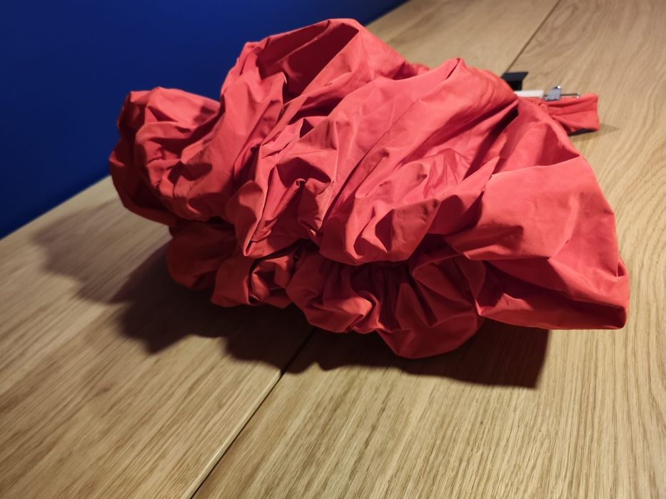 Stylowa spódniczka mini bombka czerwona M/L