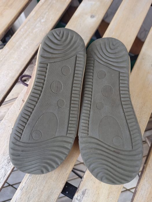 Botas em couro castanhas