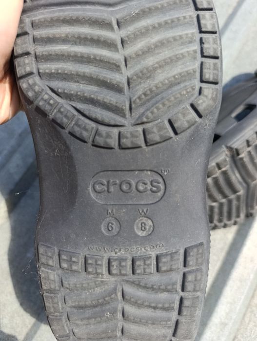 Crocs M6 W8 кроксы 37 38 размер черны на подростка мальчикае оригинал