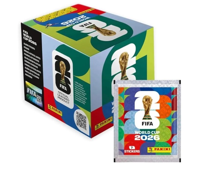 Caixa Panini - FIFA World Cup 2026 Coleção oficial  50 saquetas