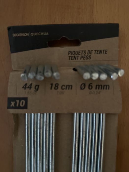 Estacas para tendas