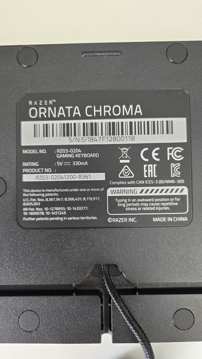 Teclado Razer Ornata Chroma (RZ03-0204) - Excelente estado