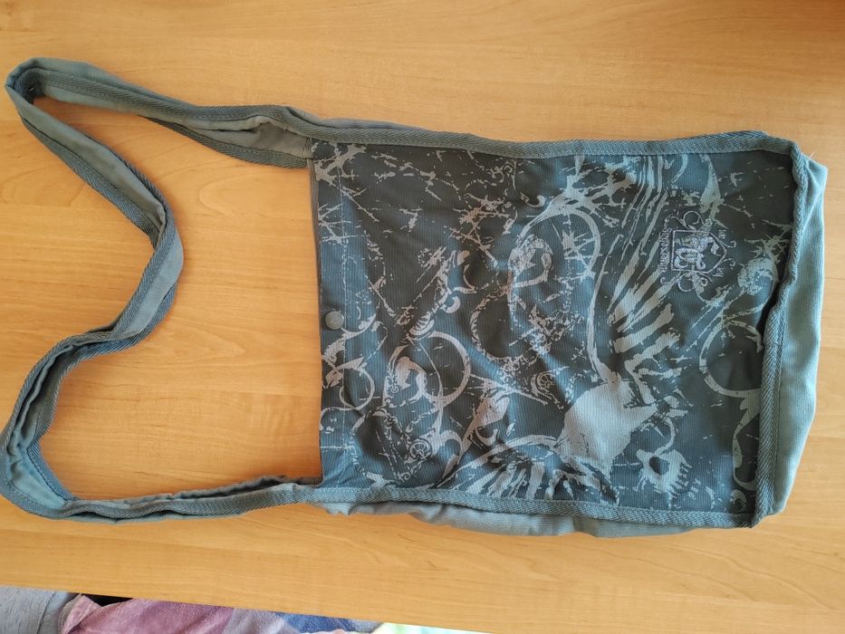 Torba na ramię DIVERSE Bags Deluxe | Szara | Płócienna | Boho / Grunge