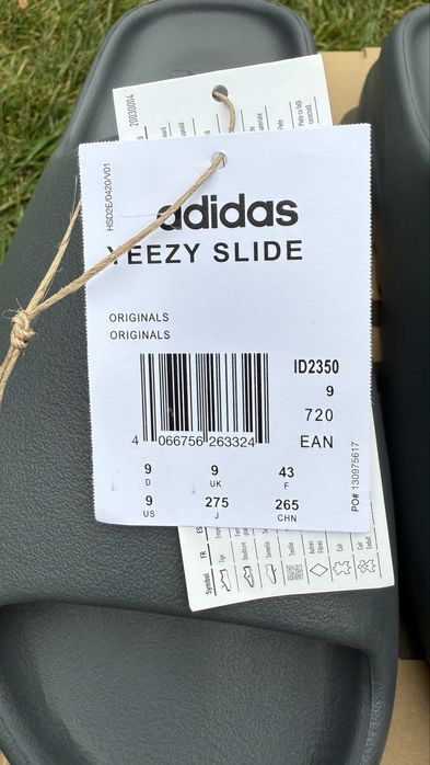 Klapki Adidas Yeezy Slide Dark Onyx